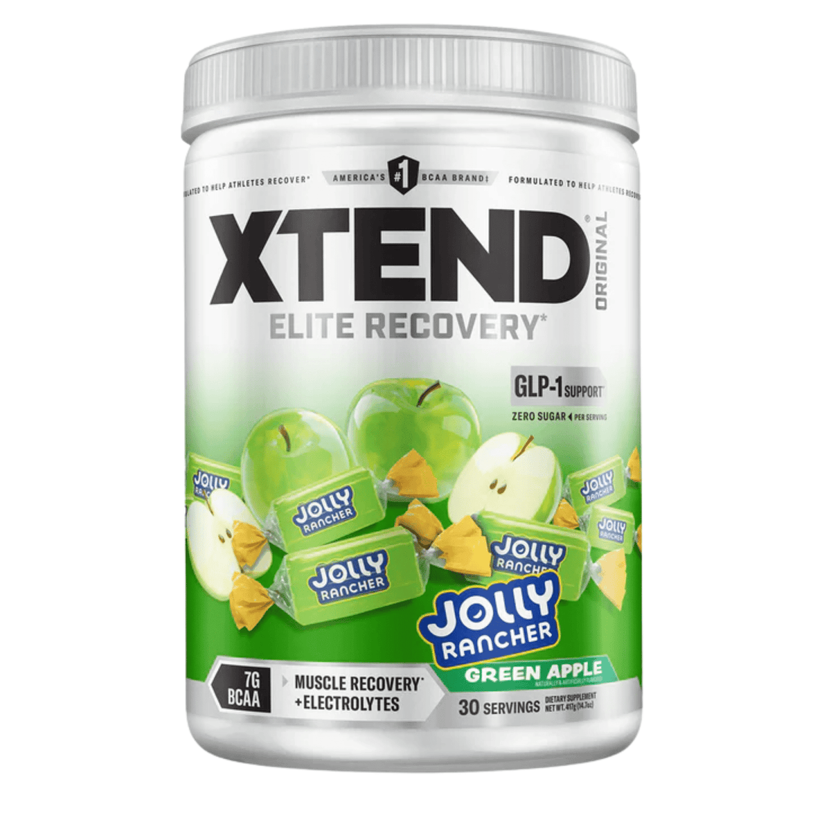 Scivation Xtend amino acid powder, front of container