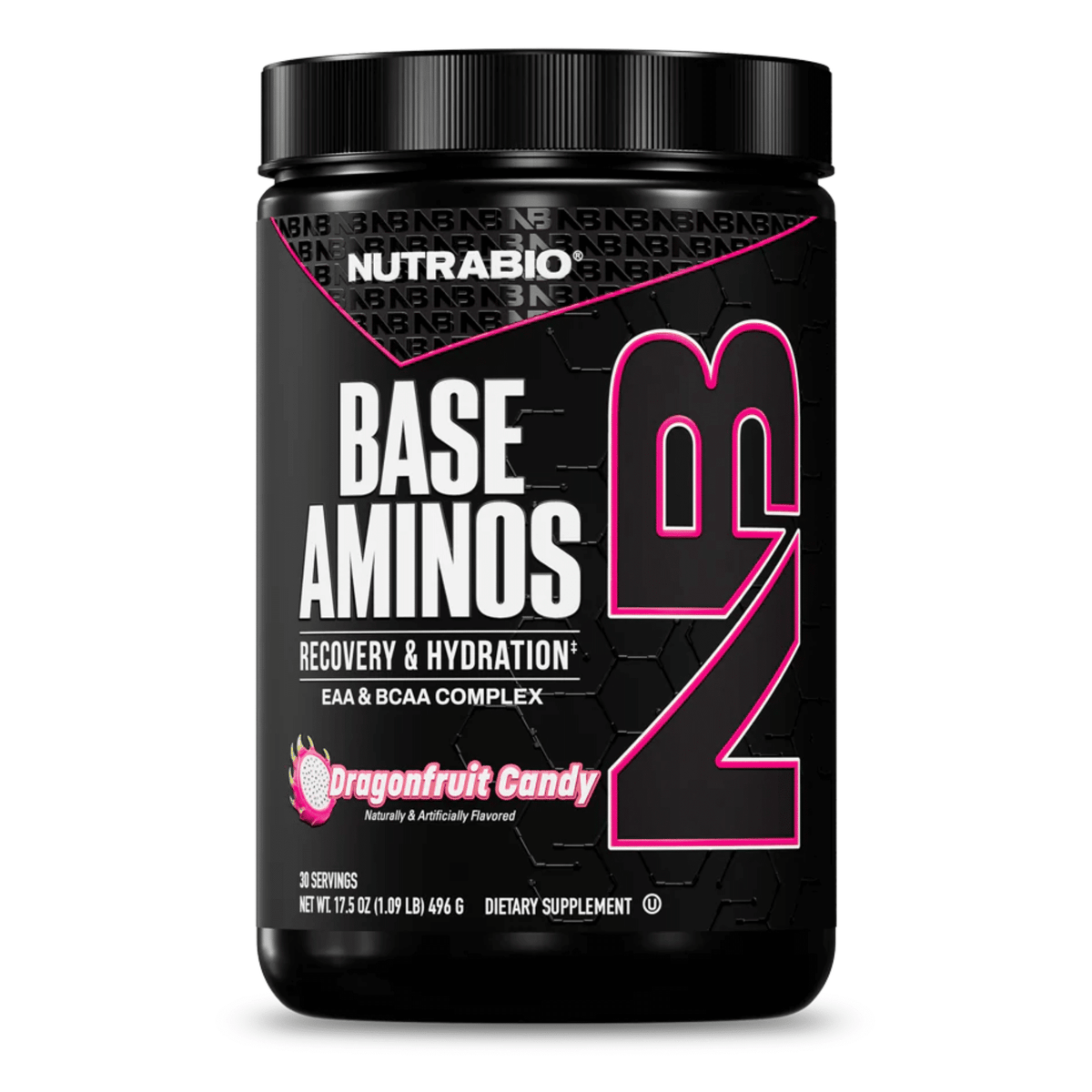 NutraBio Base Aminos, front of container
