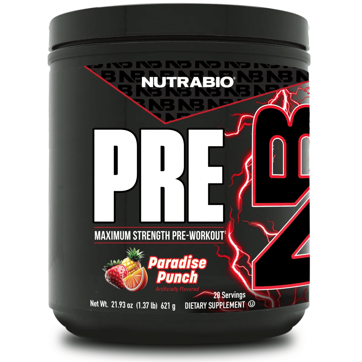NutraBio PRE Workout, Paradise Punch flavor