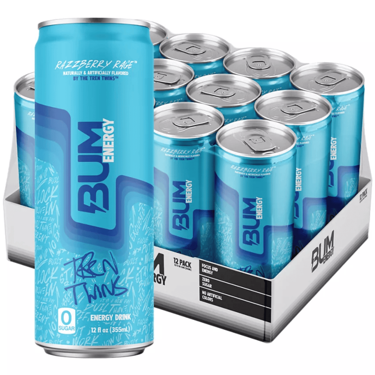 Bum Energy, 12ct size, Razzberry Rage flavor