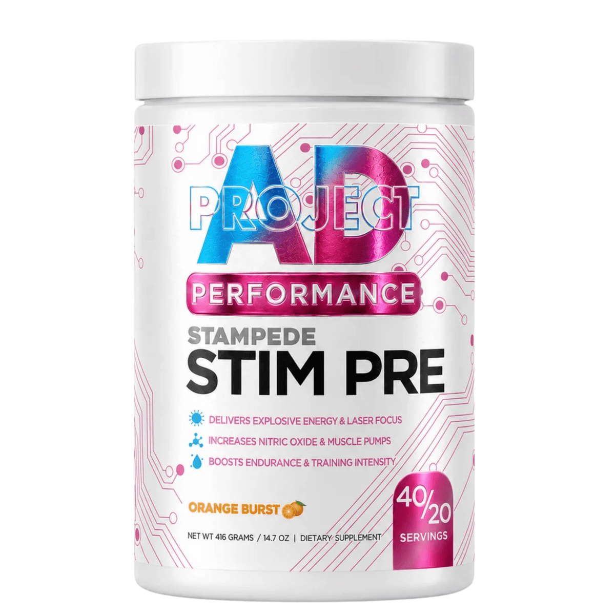 Project AD Stampede — Pre-Workout for Energy, Pump and Endurance