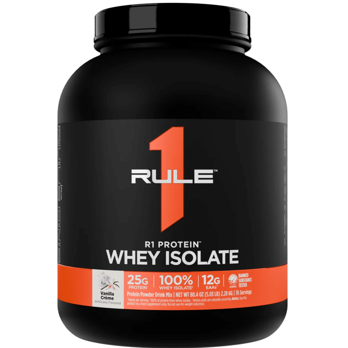 Rule One R1 Protein, 5lb size, Vanilla flavor