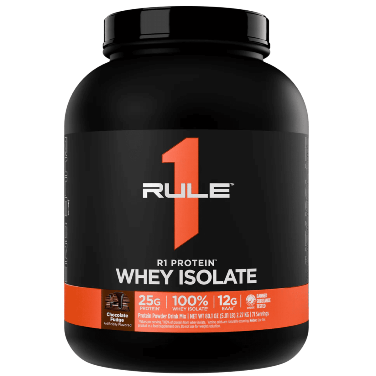 Rule One R1 Protein, 5lb size, Chocolate Fudge flavor