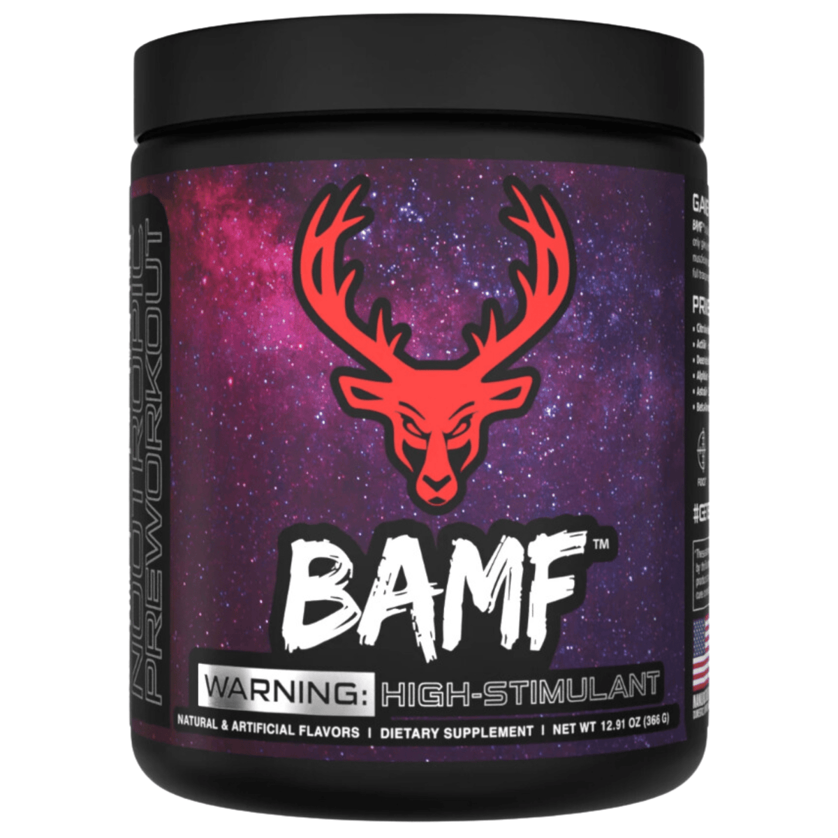 Das Labs BAMF pre-workout powder, 30sv size, Gym N Juice (grapefruit & citrus) flavor