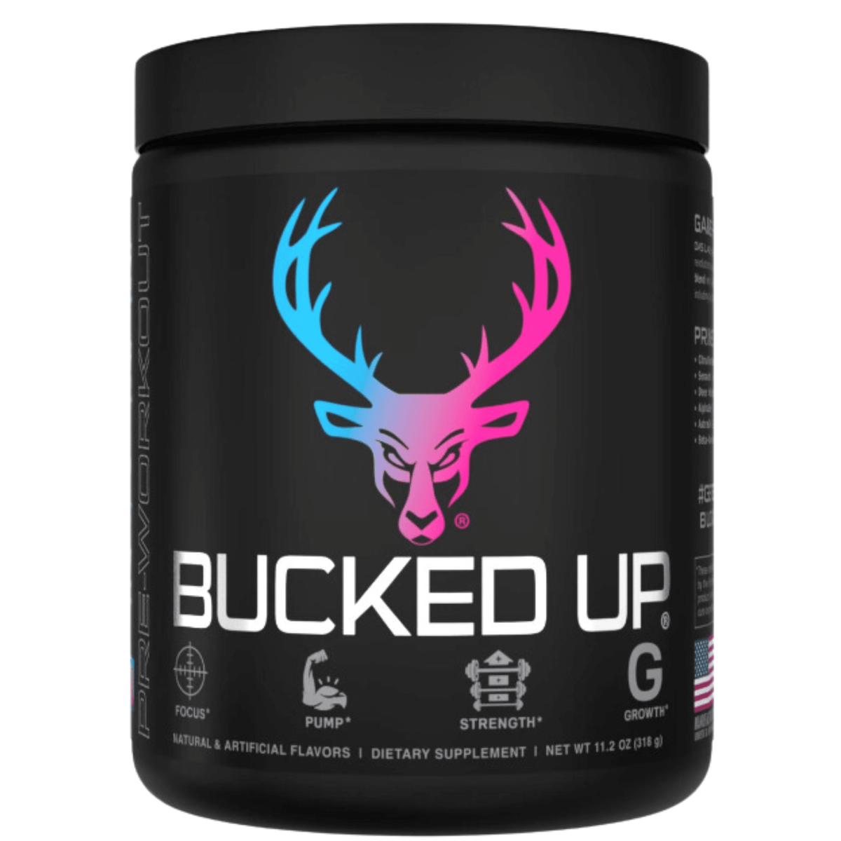 Bucked Up Pre-Workout, 30sv size, Miami flavor