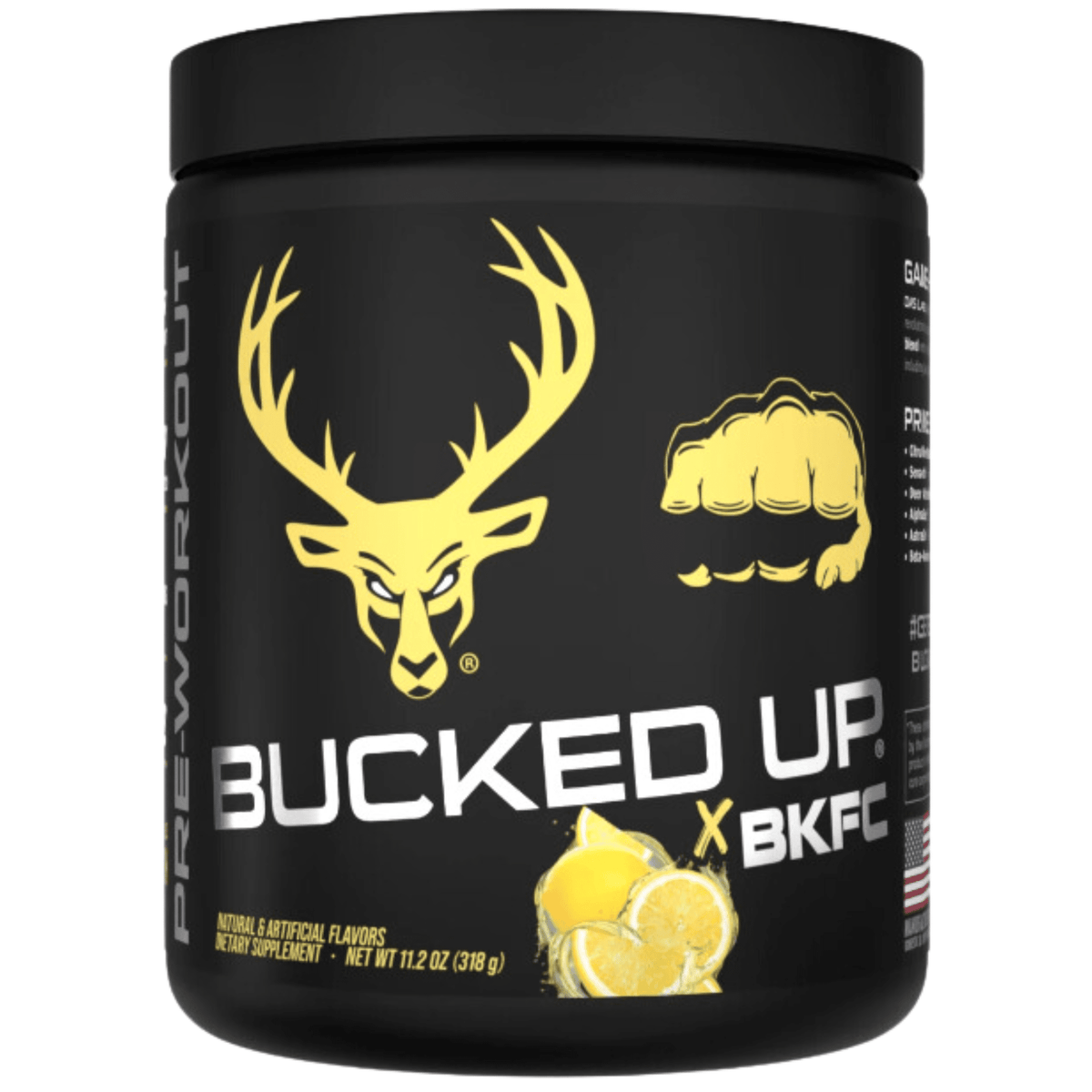 Bucked Up Pre-Workout, 30sv size, BKFC Punch Lemonade flavor