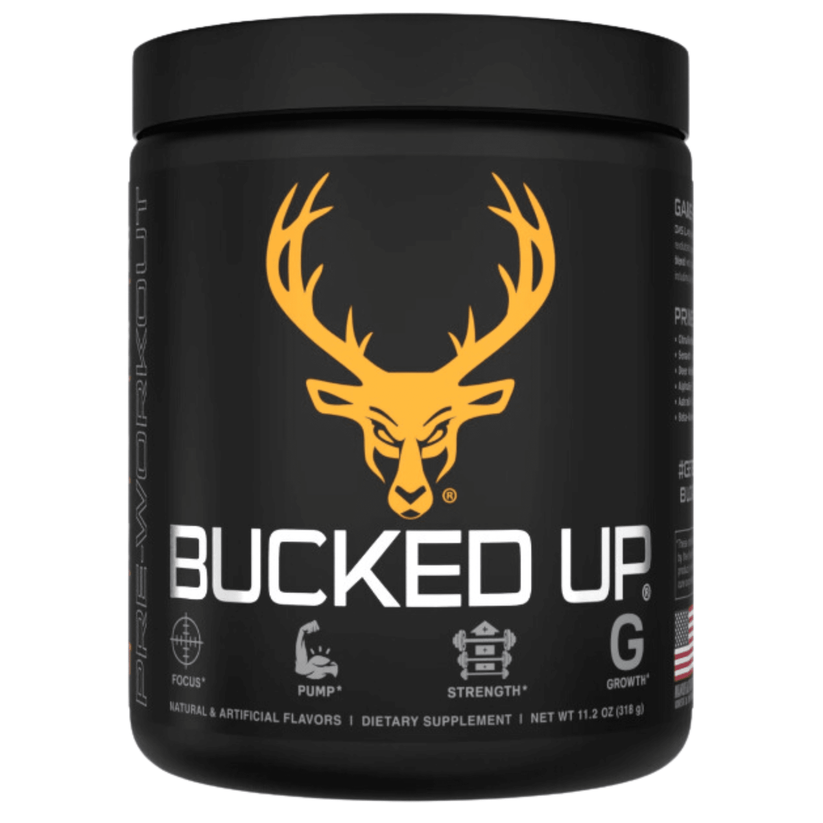 Bucked Up Pre-Workout, 30sv size, Killa OJ flavor