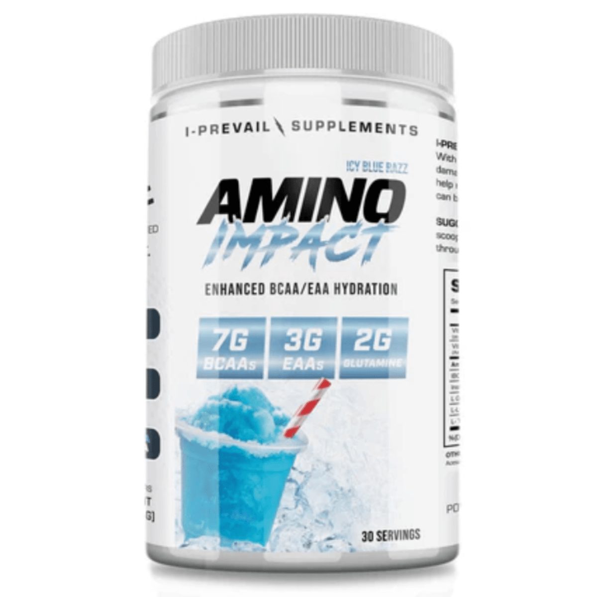 I Prevail Amino Impact, front of container