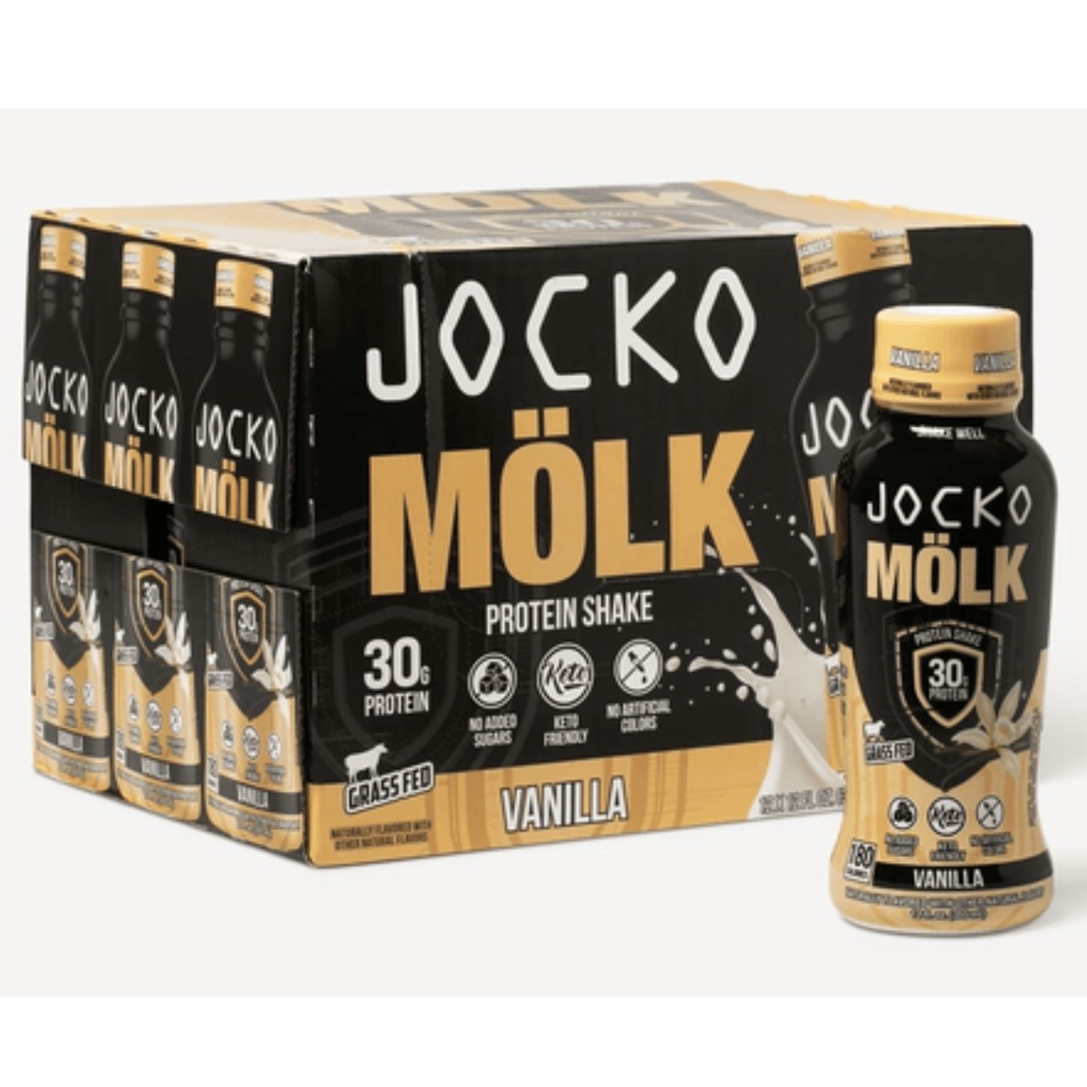 Jocko MÖLK Protein Shake ready-to-drink beverage, front of container