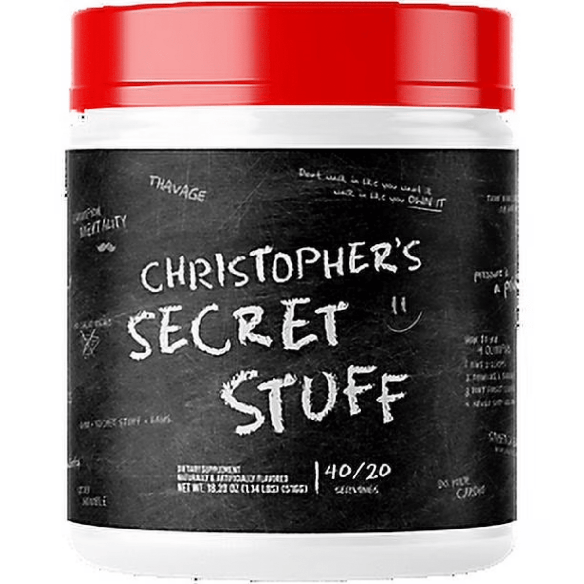 RAW CBUM Thavage Pre-Workout, Christopher's Secret Stuff flavor