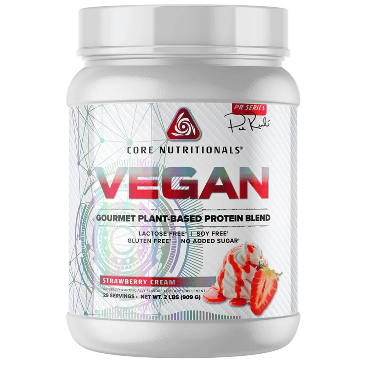 Core Nutritionals VEGAN protein powder, Strawberry Cream flavor