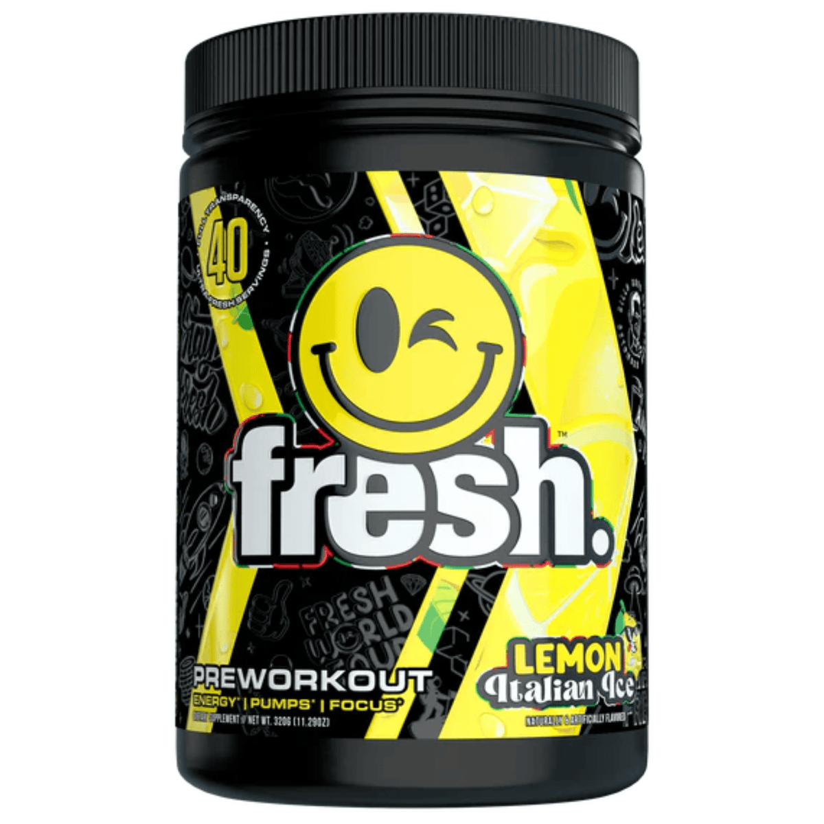 Fresh Supps Pre supplement facts panel