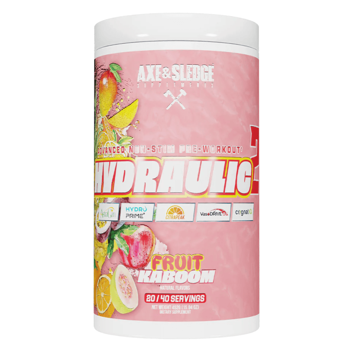 Axe & Sledge Hydraulic Pump supplement facts panel