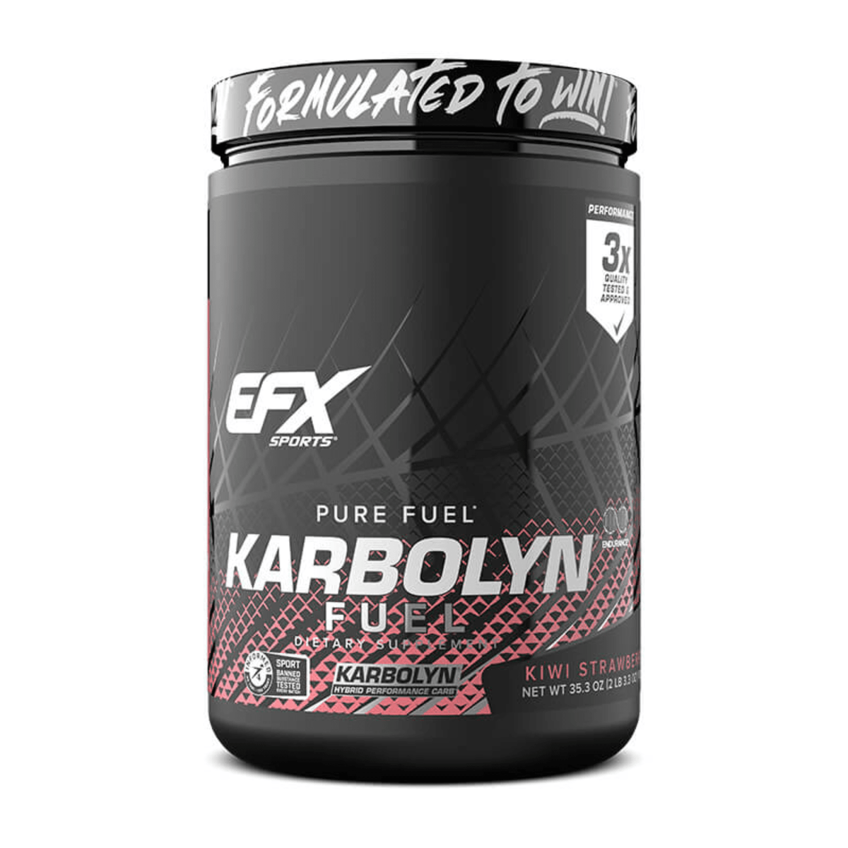 EFX Karbolyn Fuel supplement facts panel