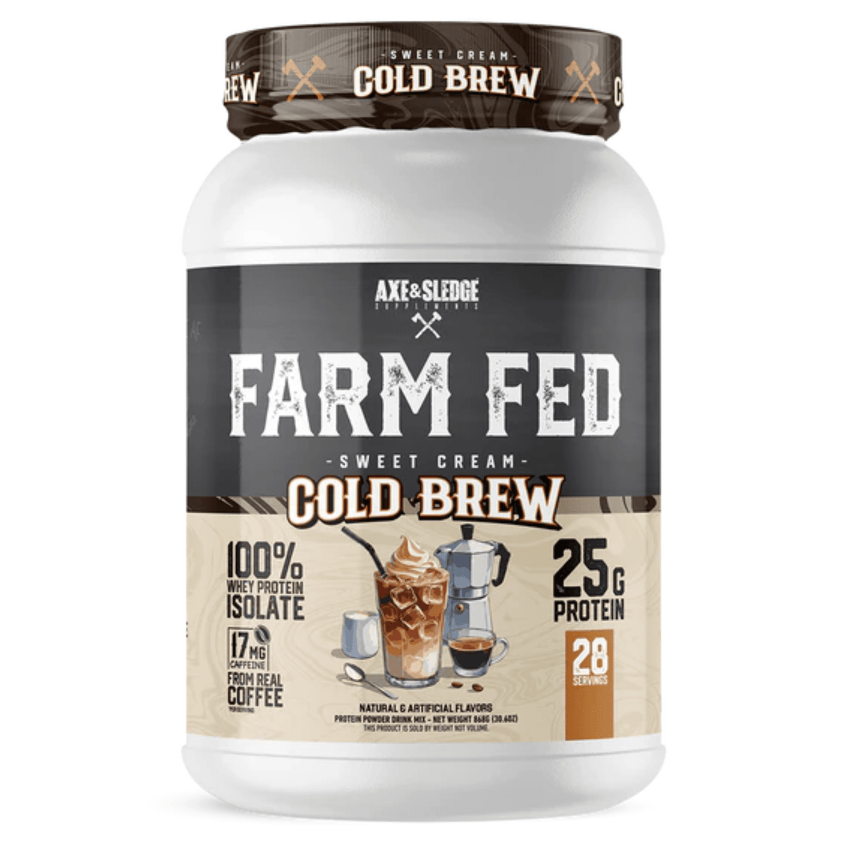 Axe & Sledge Farm Fed supplement facts panel