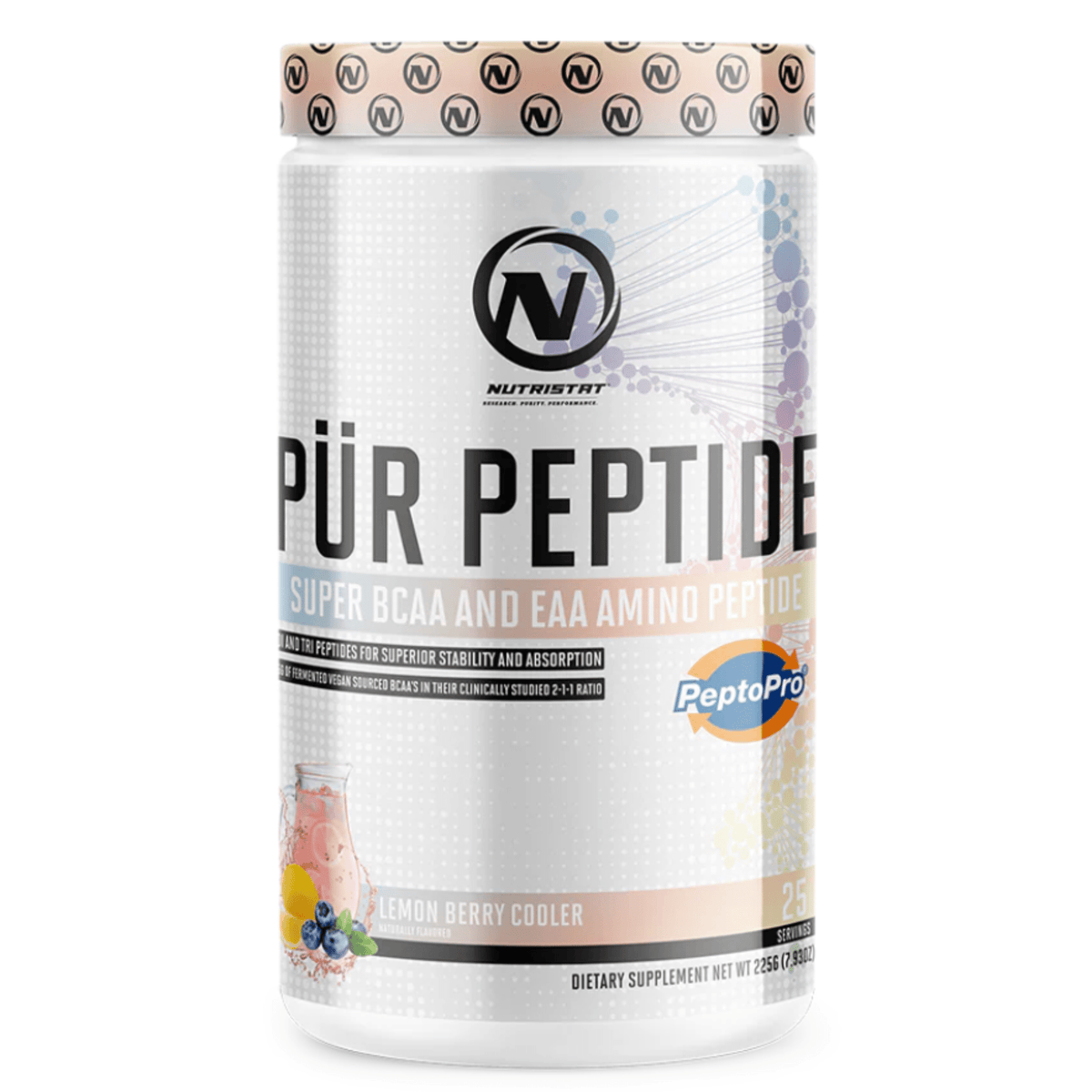 Nutristat Pur Peptide amino acid powder, front of container