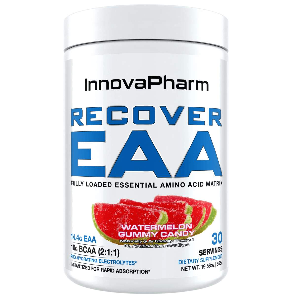 InnovaPharm Recover EAA amino acid powder, 30sv size, Sour Watermelon flavor