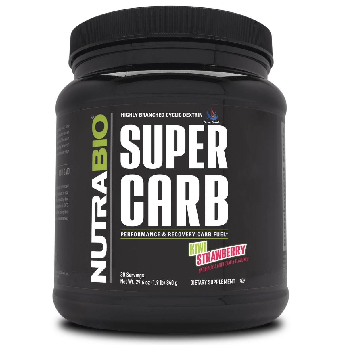 Nutra Bio Super Carb carbohydrate powder, 30 Serving size, Kiwi Strawberry flavor