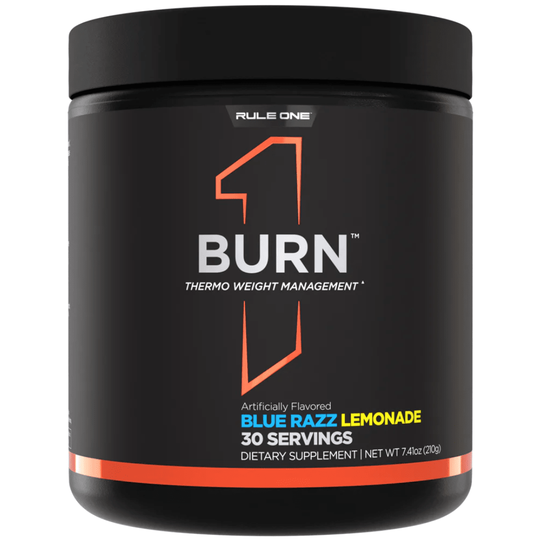 Rule 1 Burn fat burner, Blue Razz Lemonade flavor