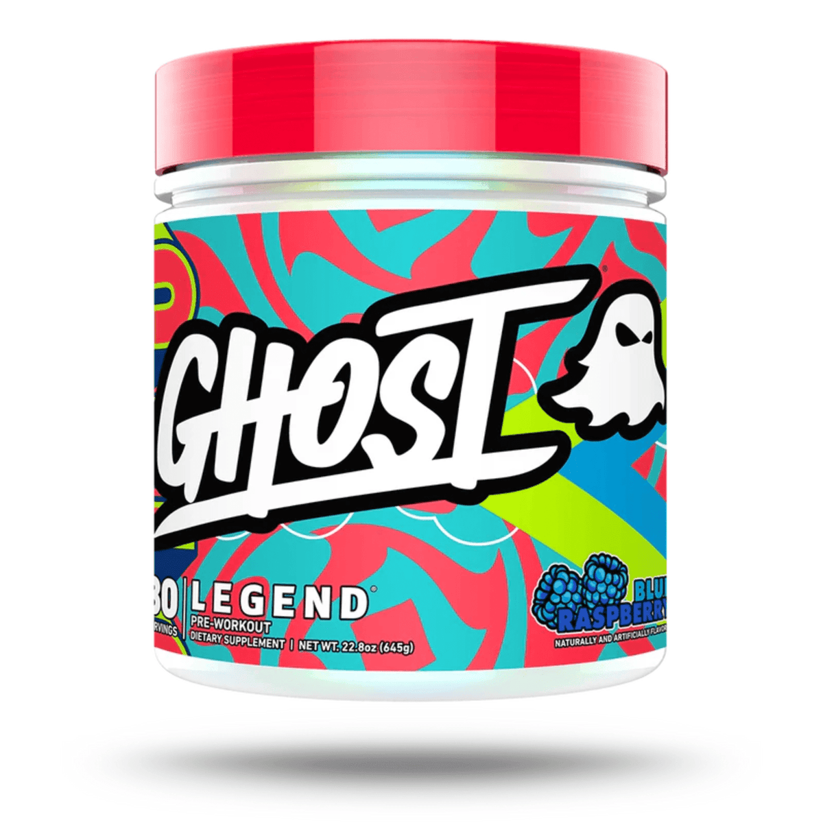 GHOST Legend Pre-Workout, Blue Razz flavor