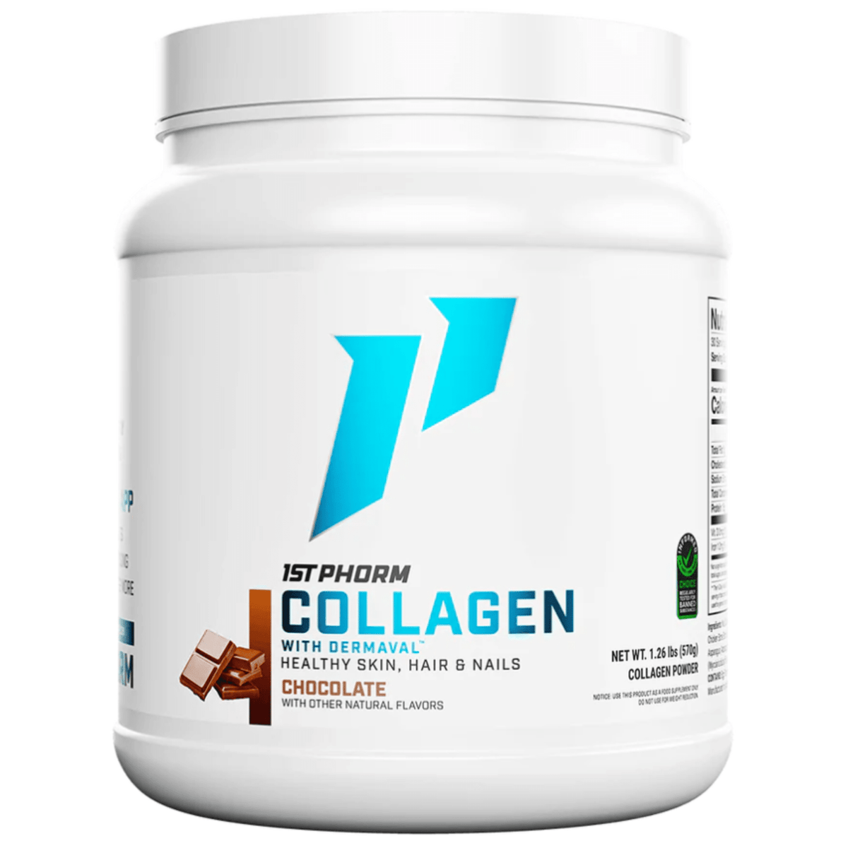 1st Phorm Collagen protein powder, Chocolate flavor