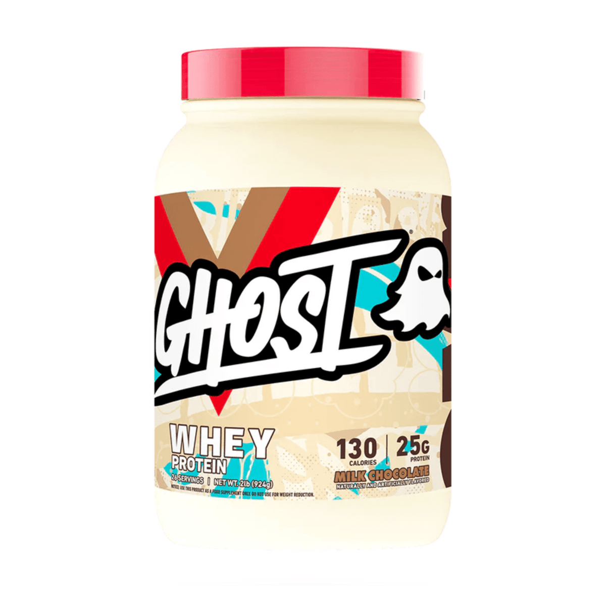 Ghost Whey protein powder, 2lb size, Milk Chocolate flavor
