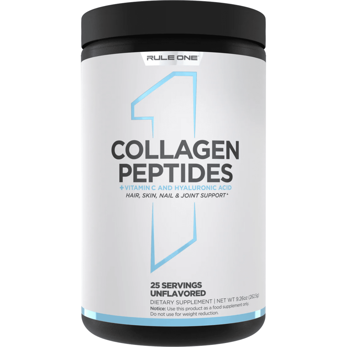 Rule 1 Collagen Peptides protein powder, 25 size, Unflavored flavor
