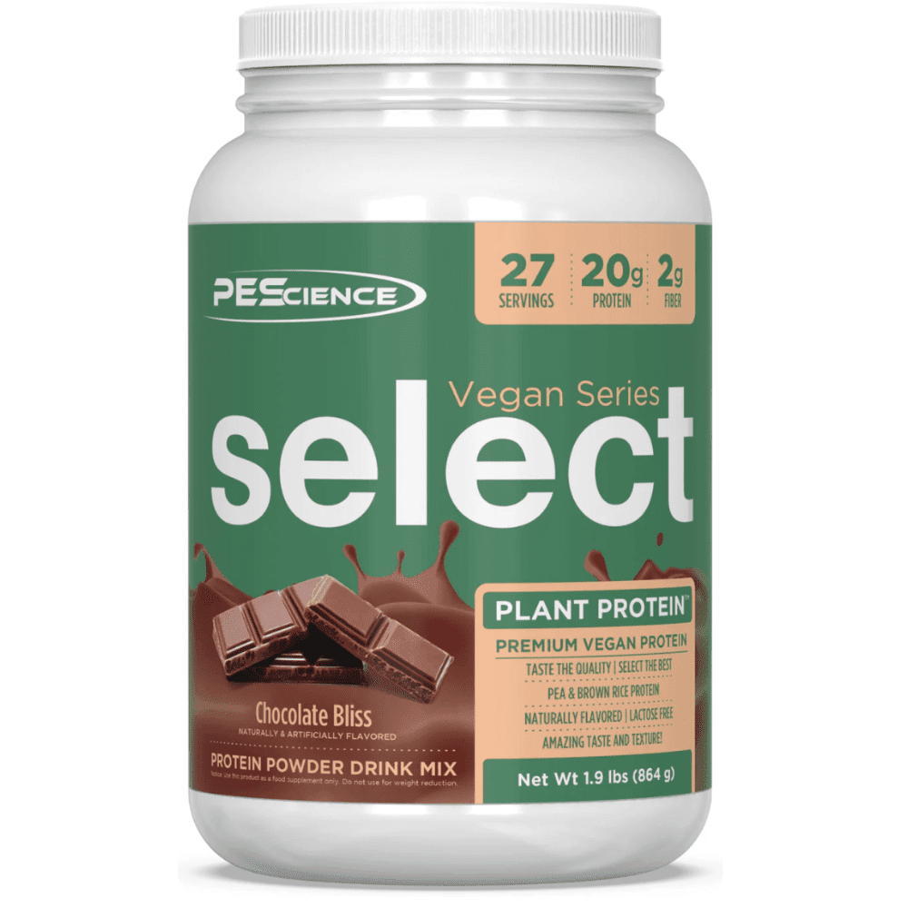 PES Select Vegan protein powder, 27 Serving size, Chocolate flavor