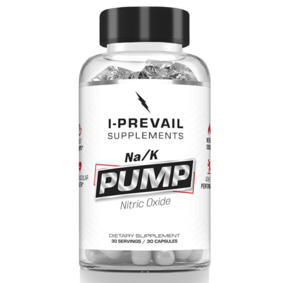 I Prevail Na/K Pump Pills pump powder, front of container