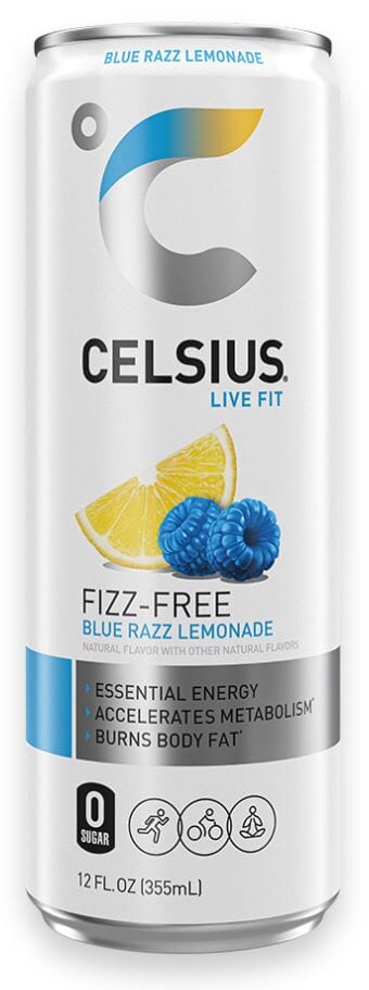 Celsius Energy, 12ct size, Blue Razz Lemonade flavor
