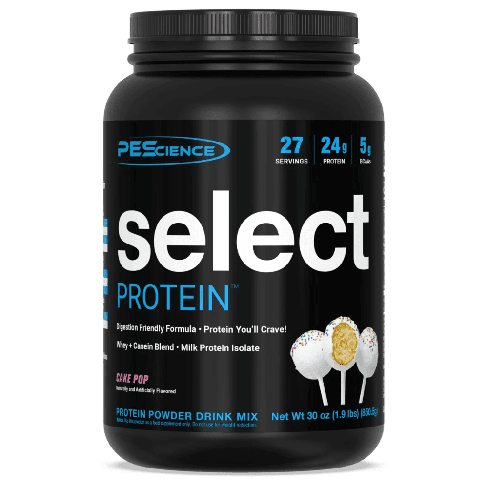 PES Select protein powder, 1.85lb size, Cake Pop flavor