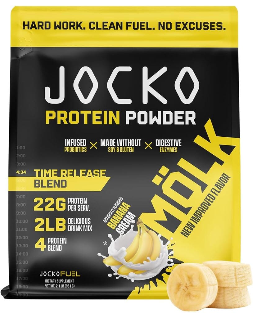 Jocko Molk Protein Powder, Banana Cream flavor