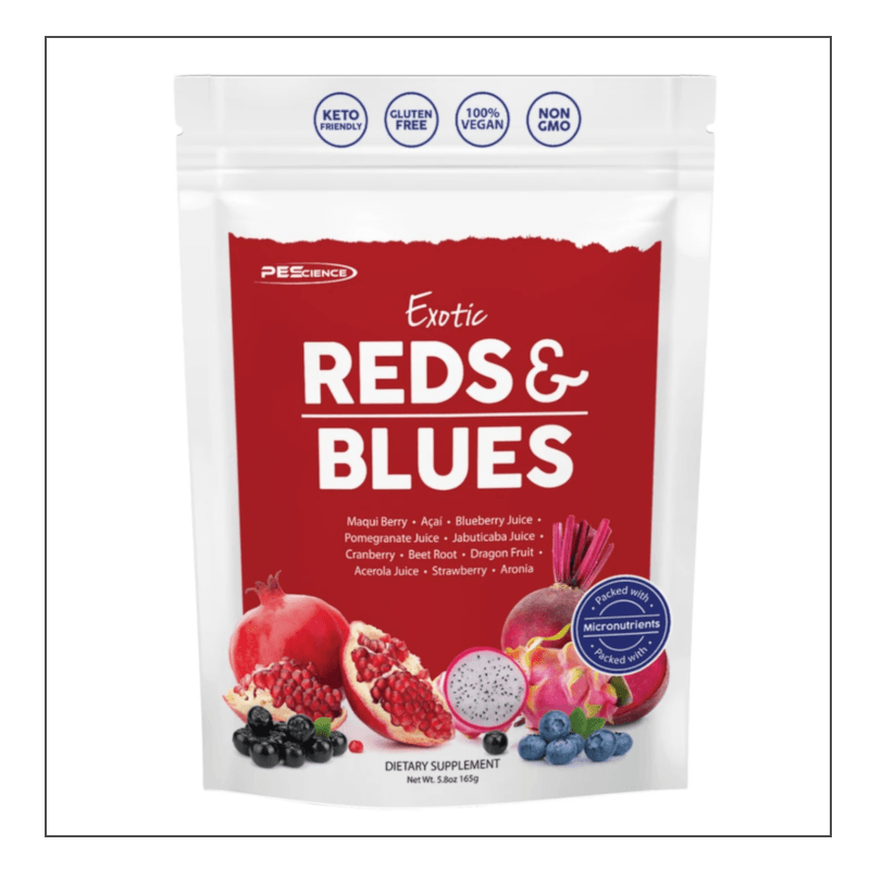 PES Exotic Reds & Blues supplement, 30 Servings size