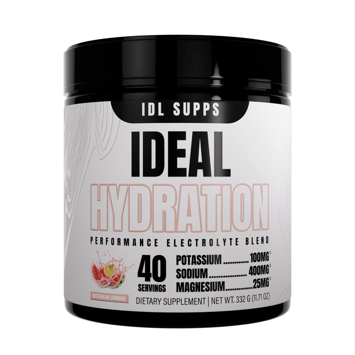 IDL Labs Ideal Hydration stim-free pump powder, Watermelon Lemonade flavor