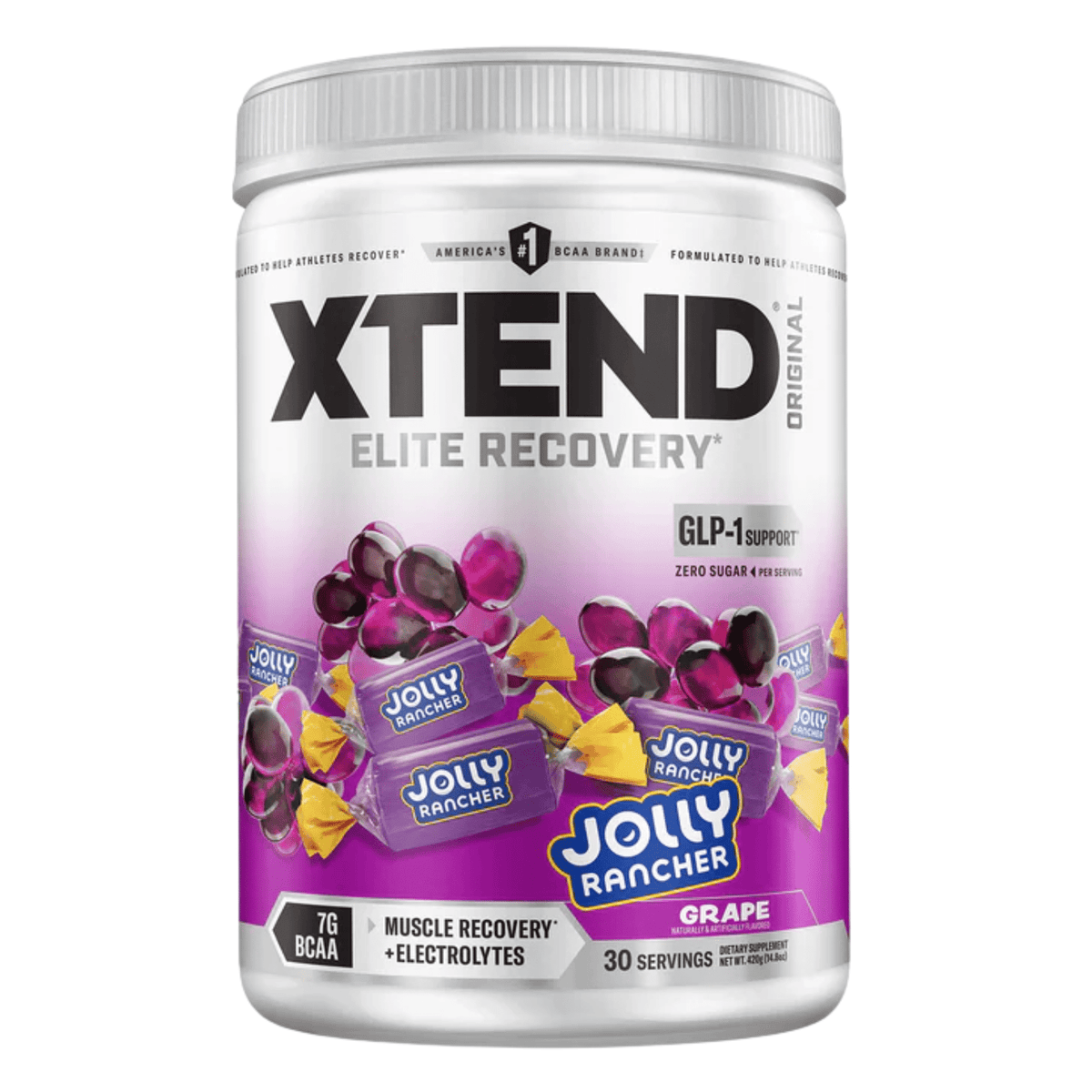 Scivation Xtend amino acid powder, 30 Serving size, Grape Jolly Rancher flavor