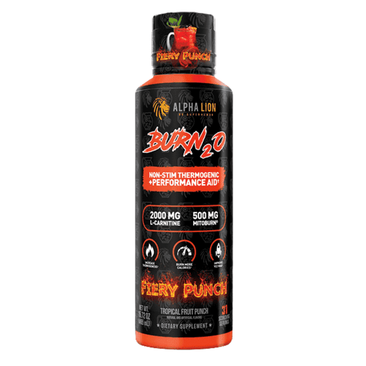 Alpha Lion Burn 2.0 fat burner, Fiery Punch flavor