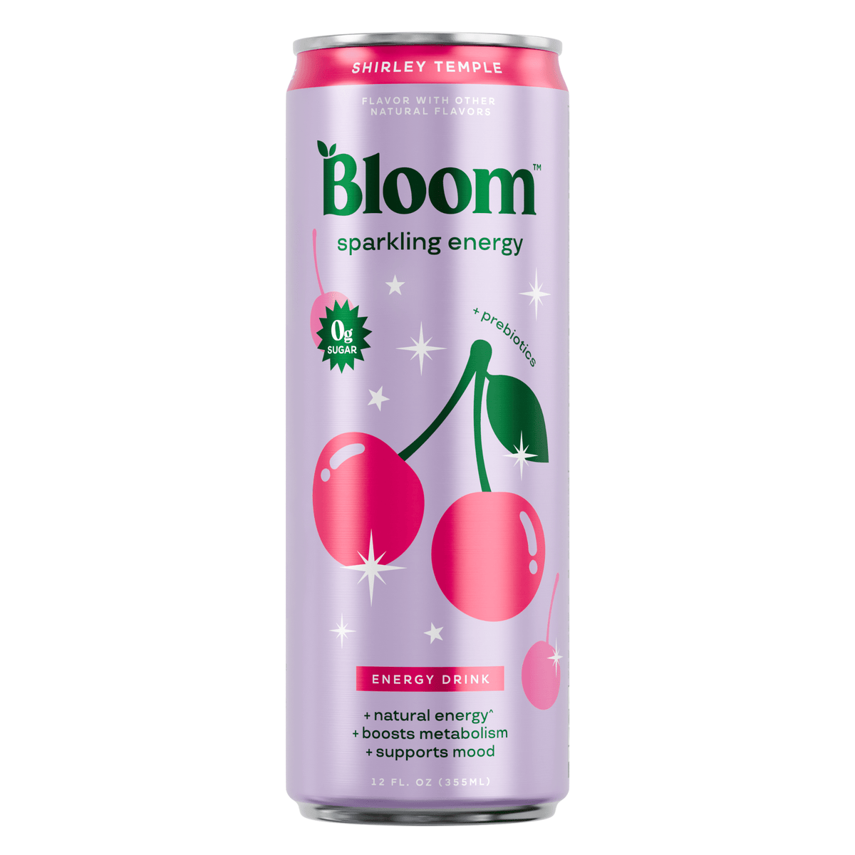 Bloom Sparkling Energy — 180mg Caffeine, Prebiotics, 10 Calories