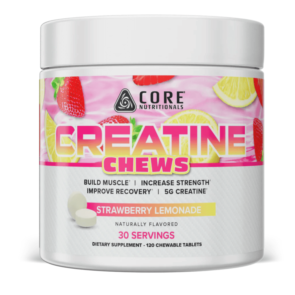 Core Nutritionals Creatine Chews, front of container