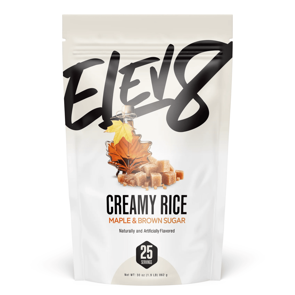 Elev8 Foods Creamy Rice carbohydrate powder, Maple Brown Sugar flavor