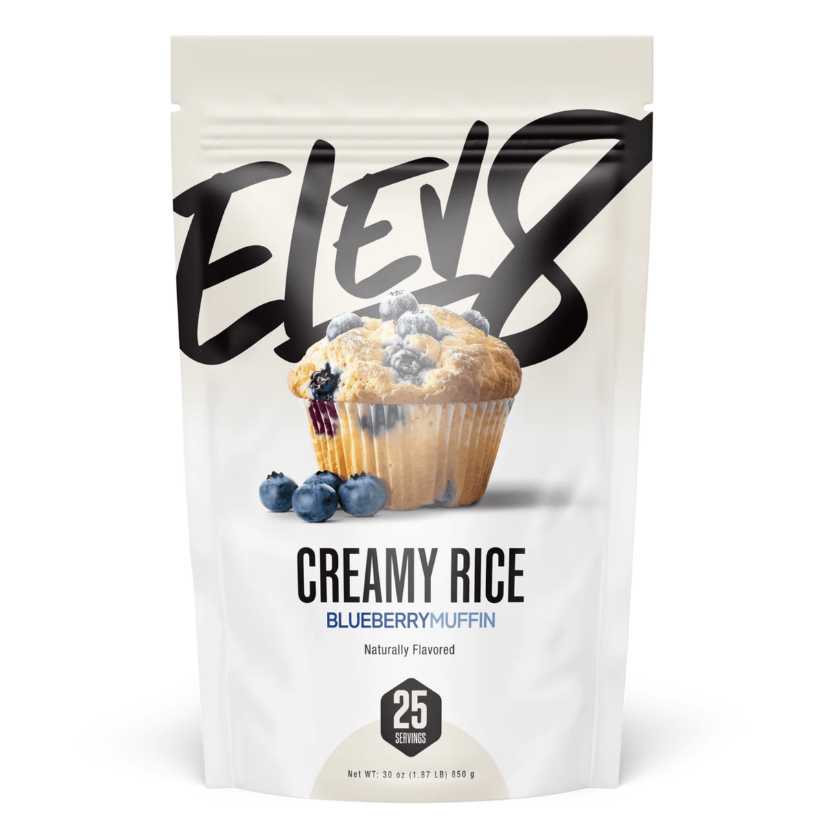 Elev8 Foods Creamy Rice carbohydrate powder, Blueberry Muffin flavor