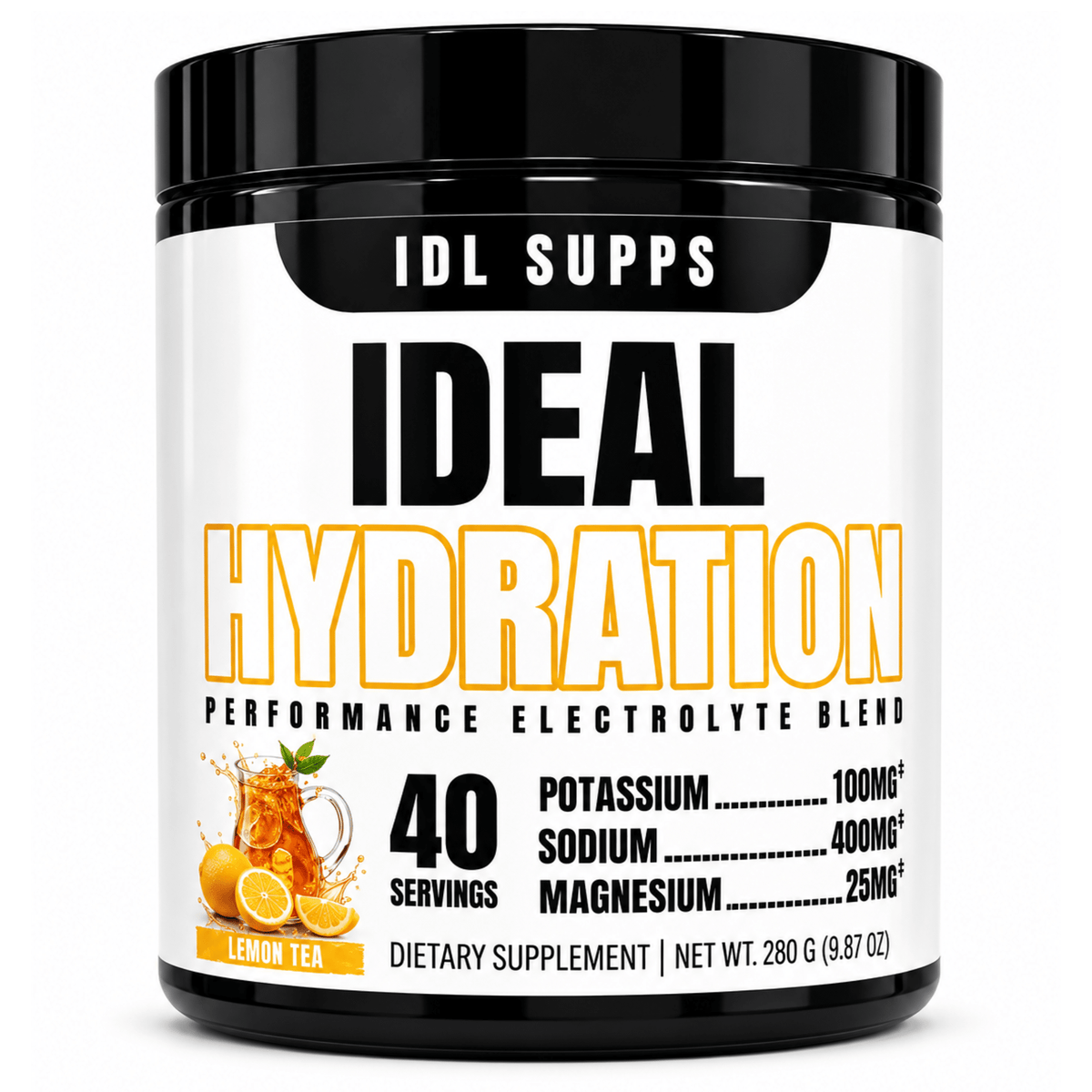 IDL Labs Ideal Hydration stim-free pump powder, Iced Tea Lemonade flavor