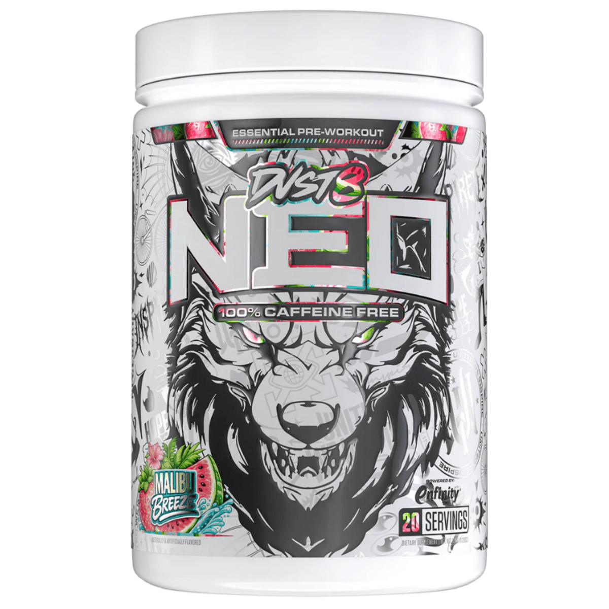 Inspired Nutraceuticals DVST8 NEO Pre-Workout, Malibu Breeze flavor
