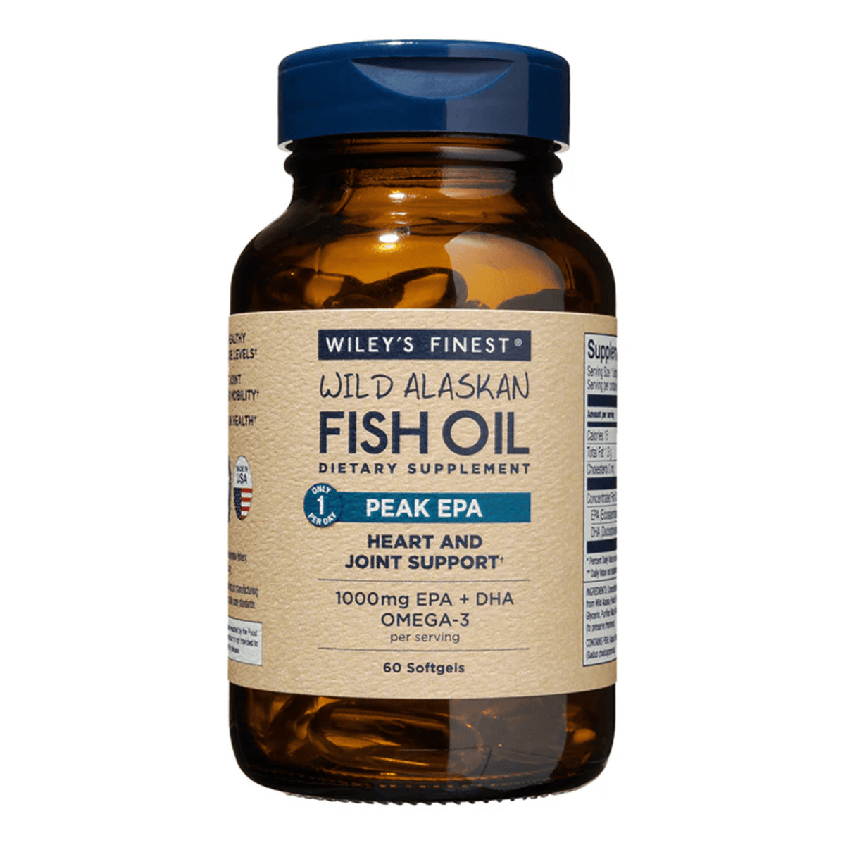 Wiley's Finest Peak EPA supplement, 60ct size