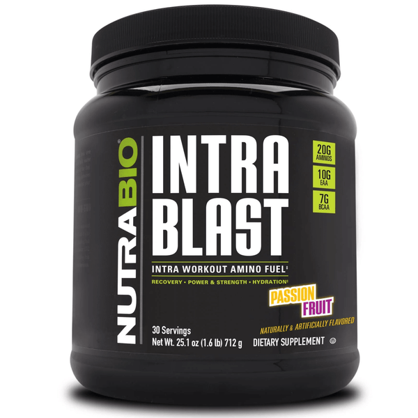NutraBio Intra Blast — 10g Full-Spectrum EAAs, 5g Glutamine, 2g Betaine