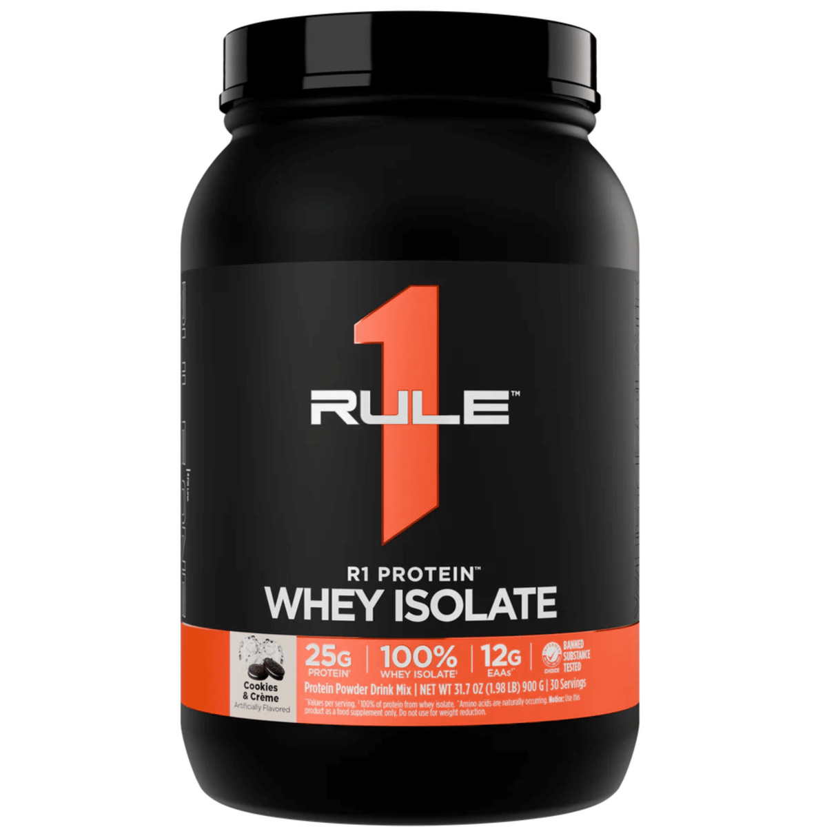 Rule One R1 Protein, 2lb size, Cookies & Cream flavor
