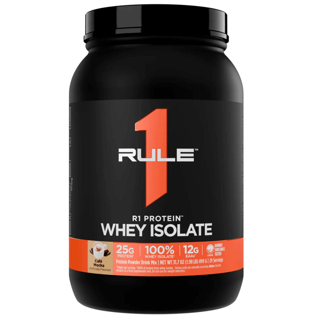 Rule One R1 Protein, 2lb size, Cafe Mocha flavor