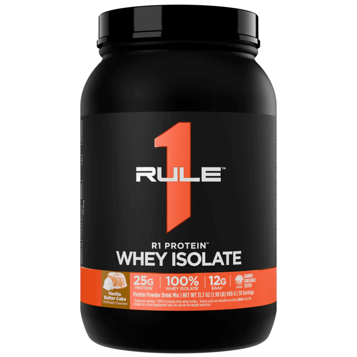 Rule One R1 Protein, 2lb size, Vanilla Buttercake flavor