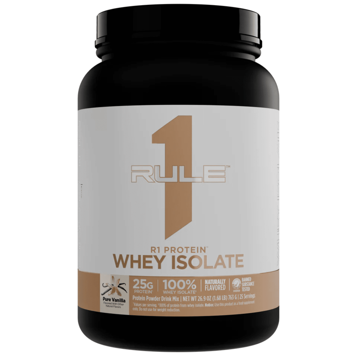 Rule One R1 Protein Naturally Flavored, front of container