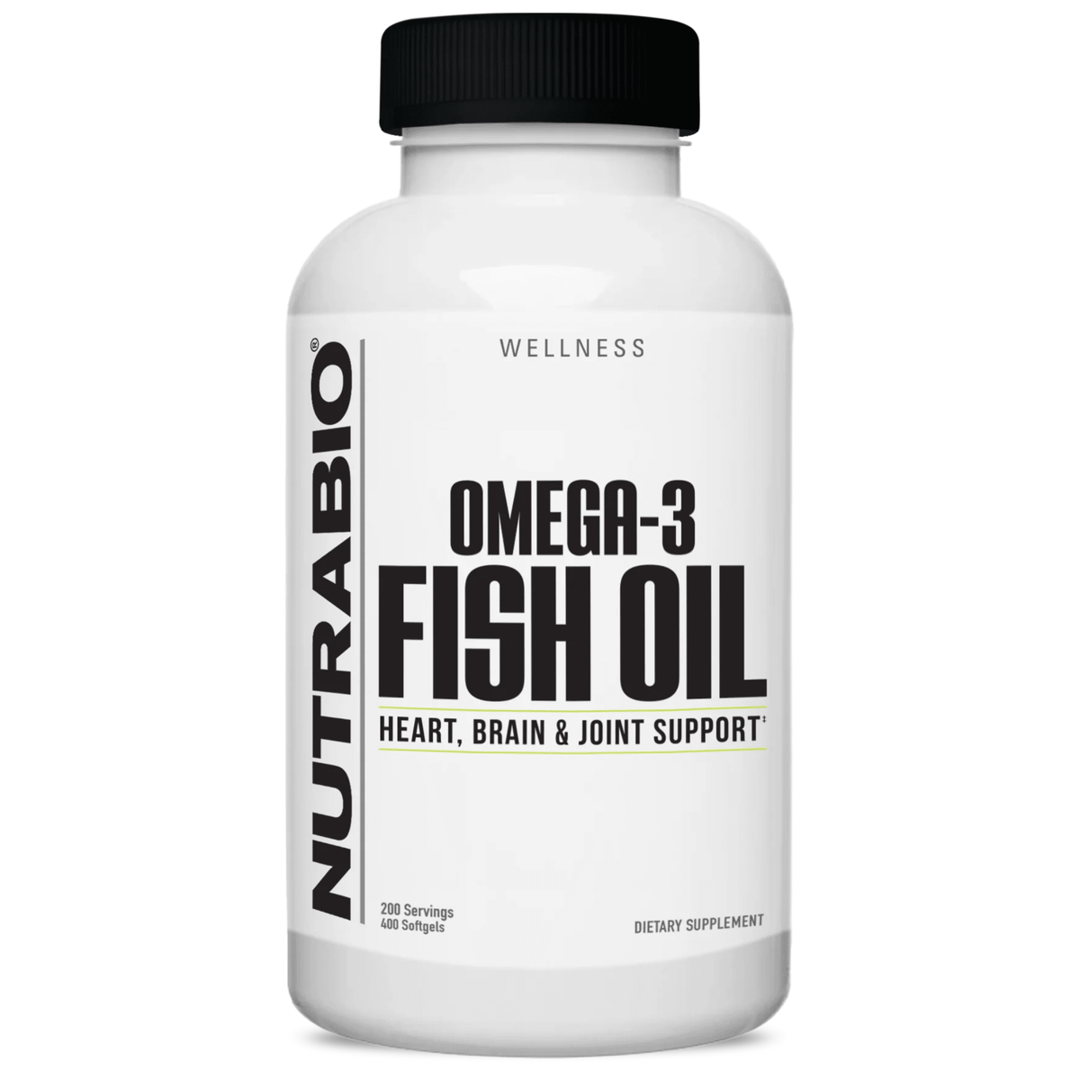 Nutra Bio Omega 3 Fish Oil supplement, 400ct size