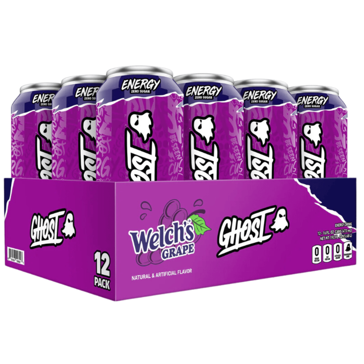 Ghost Energy, 12ct size, Welch's Grape flavor